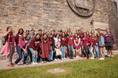 President Tim Sands and Stamp Scholars, Alumni Tailgate Hoco 2023