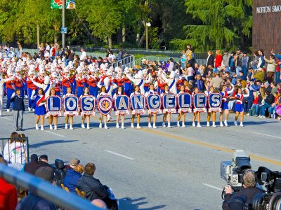 The Los Angeles Unified School District Marching Band Proudly Preformed In The 121St Tournament Of R